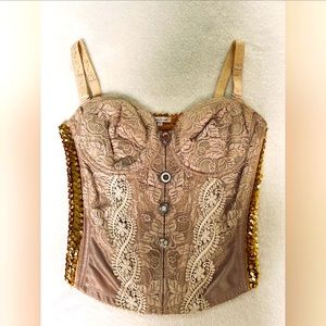 Lynn Linh cream corset. Size L. New